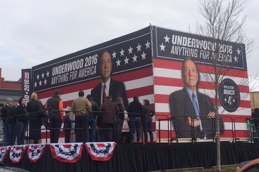 Netflix creó una falsa campaña para promocionar a Frank Underwood.